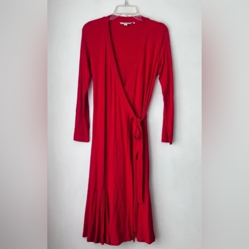 Boden Vibrant Red wrap dress